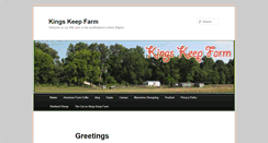 Desktop Screenshot of kingskeepfarm.com