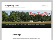 Tablet Screenshot of kingskeepfarm.com